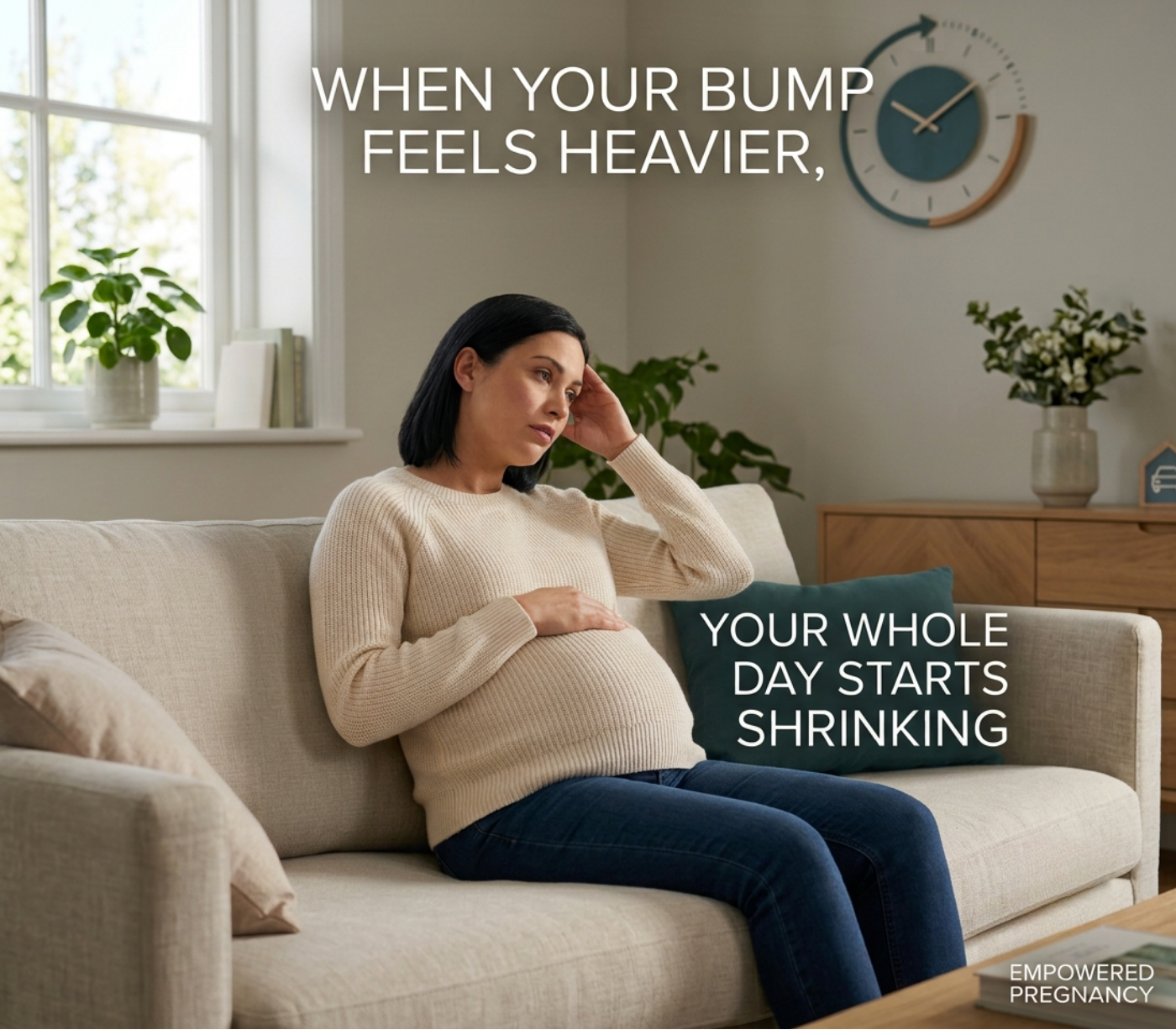 Pregnant woman relaxing with an inflatable prone maternity mat
